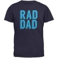 thumbnail image 1 of Fathers Day - Rad Dad Navy Adult T-Shirt, 1 of 1