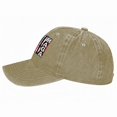 thumbnail image 4 of Vintage Washed Baseball Cap for Men and Women, Adjustable Low Profile Dad Hat, Cotton Curved Brim Casual Outdoor Hat,Conservative MAGA Flag, 4 of 8