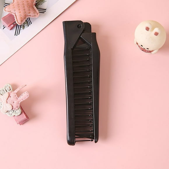 Portable Mini Foldable Hair Comb Travel Companion Lightweight Compact Design For Everyday Carry Convenience