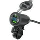 thumbnail image 1 of Kenally Toma de corriente para motocicleta, anticorrosivo, elegante, Dual USB, adaptador de carga para motocicleta, voltímetro, accesorios con tapa Accesorios para motos Azul Kenally VI022282-02B, 1 of 6