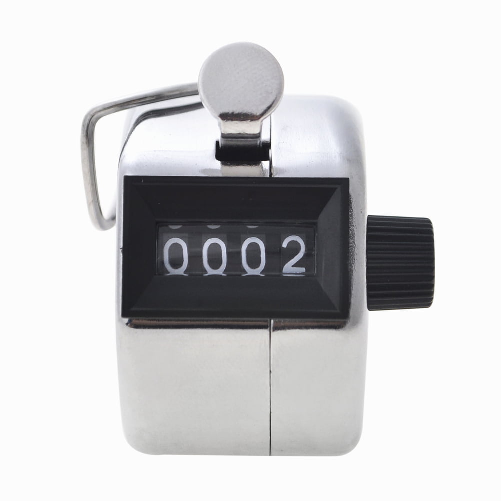 Useful Tally Counter Hand Clicker 4 Digit Mechanical Manual Palm People Counting 