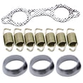 thumbnail image 1 of Junta De Colector De Tubo De Escape De Acero Inoxidable Eficiente, Resorte De Colector De Tubo De Escape De Metal, Kit De Reconstrucción De Colector A Prueba De Herrumbre Para Coche Serendint VI005887-00, 1 of 6