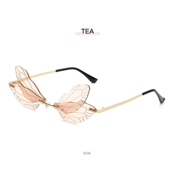ibiyuan Sunglasses Womens Trendy Retro Frameless Gradient Transparent Sunglasses Fashion Rimless Shades For Women Men