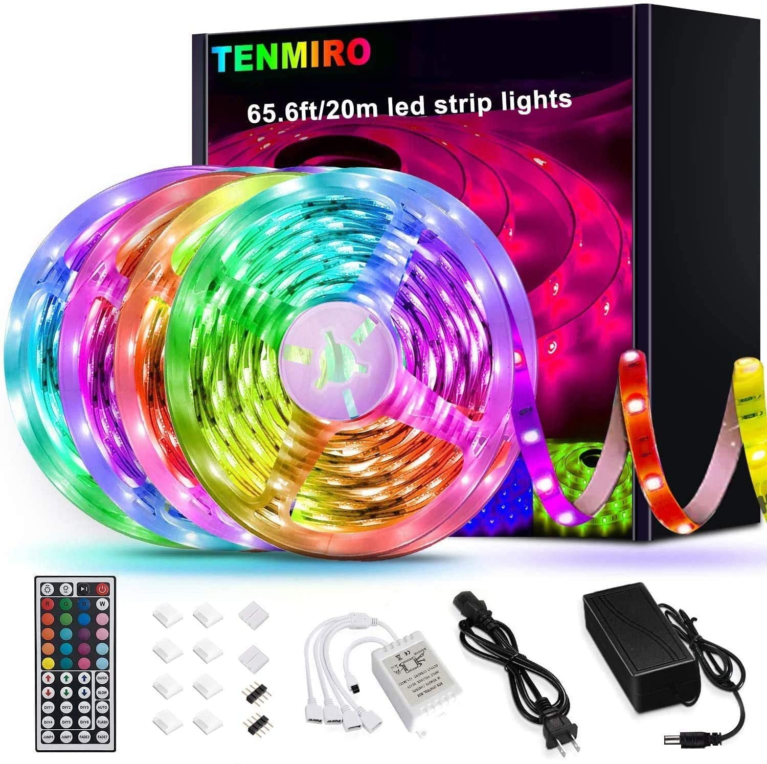 De Verkeersopstopping tempo LED strip light Changing Light Strip With Remote Control 20M - Walmart.com