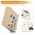thumbnail image 3 of Ryvnso Bohemia Tribal Leaves Acrylic Napkin Holder Table Kitchen Paper Tissue Organization, 3 of 7