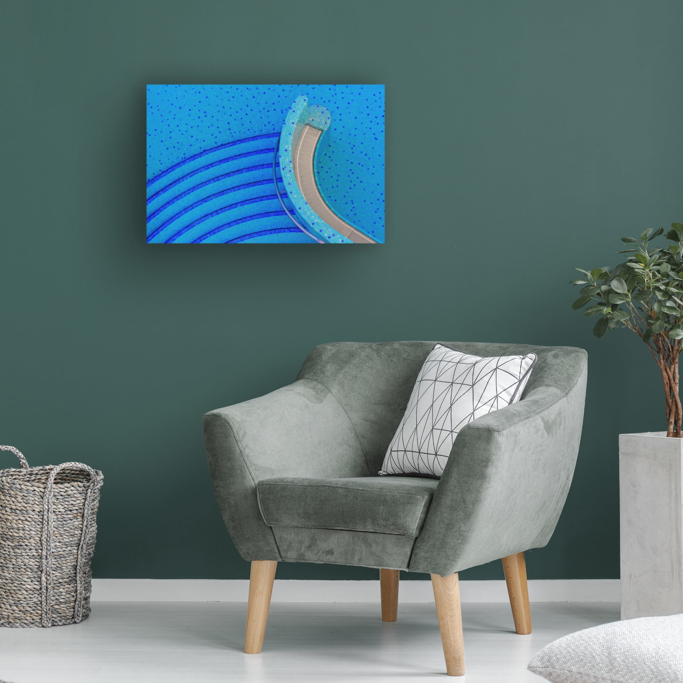 Canvas Wall Art - Rolf Endermann 'Downstairs' Wall Art for Living Room, Bedroom, or Office Décor by Trademark Fine Art - 47 x 30 Inches