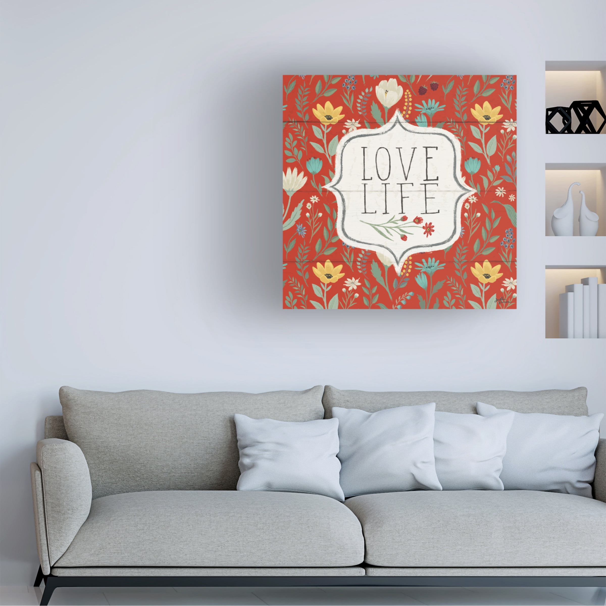 Janelle Penner 'Blooming Thoughts V' Canvas Art