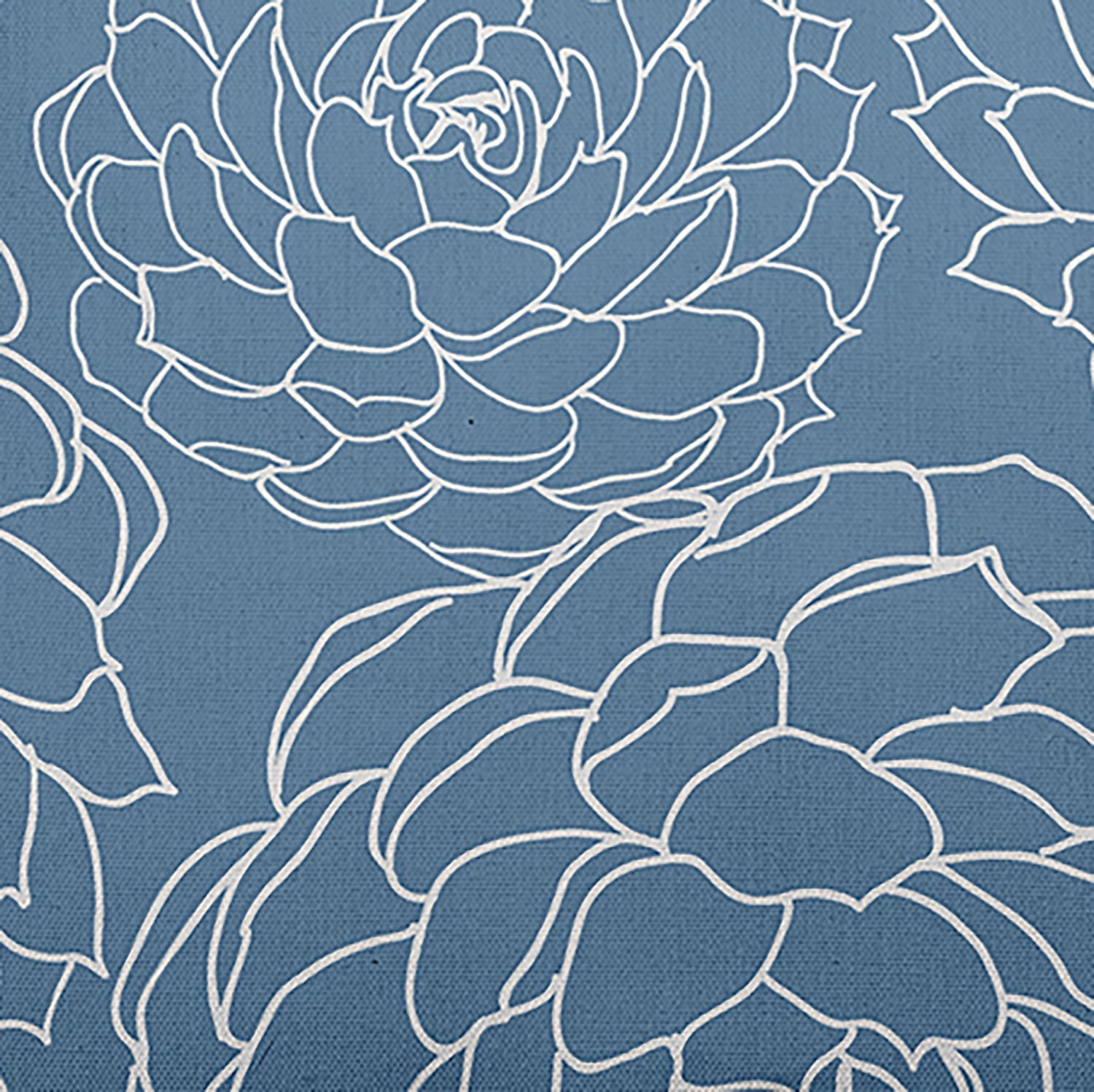 Simply Daisy, 14" x 20" Olena Blue Floral Decorative Outdoor Pillow