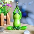 thumbnail image 4 of 2 uds estatuilla de rana creativa estatua de rana de Yoga para la decoración del salpicadero del coche para hogar, 4 of 9