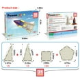 thumbnail image 6 of PicassoTiles UV-Activated Color Changing Rocket Set, Magnetic Construction Toy Kit, STEM Learning Playset with Stacking Blocks for Kids Ages 3+, 6 of 8