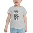 thumbnail image 2 of Best Oops Ever Cute Toddler T-Shirts for Boys Girls (Gray, 5/6T), 2 of 5