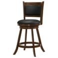 thumbnail image 5 of Broxton Upholstered Swivel Counter Chair Chestnut (Set of 2), 5 of 13