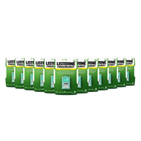 Listerine Freshburst Pocketpaks Breath Freshener Strips, 12 x 24-strips