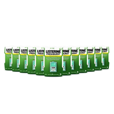 Listerine Freshburst Pocketpaks Breath Freshener Strips, 12 x 24-strips