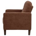 thumbnail image 6 of Coaster Bowen II Fabric Upholstered Track Arm Accent Chair, Rust, 6 of 12