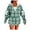Green, variant on Women's Off-the-Shoulder Sweatshirt with Decorative Tie Bow Detail, Loose Fit Long Sleeve Hooded Pullover for a Fashionable Look