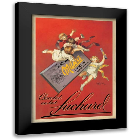 Cappiello, Leonetto 12x14 Black Modern Framed Museum Art Print Titled - Chocolat Suchard