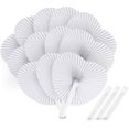 thumbnail image 1 of 12 Uds abanicos de papel de boda abanicos de papel blanco en forma de corazón abanico de bolsillo plegable para fiesta de boda ShuxiuWang 8390614257566, 1 of 1