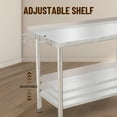 thumbnail image 4 of AKDSteel  Heavy Duty Stainless Steel Kitchen Table with Backsplash, Adjustable Undershelf and Feet for Prep & Work in Restaurant, Home, Hotel, 4 of 6