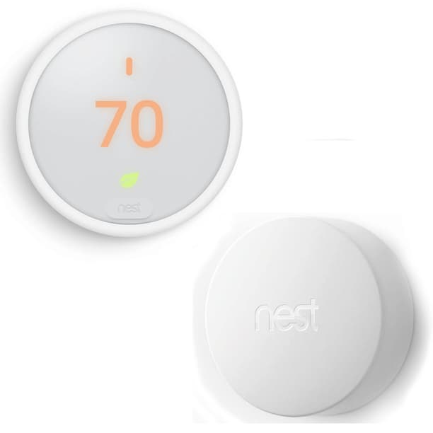 Nest Thermostat E with Nest Temperature Sensor