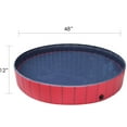 thumbnail image 6 of Coreus Large Foldable Dog Pool Collapsible Pool for Dog 48" Swimming Pool Portable Pet Bath Tub for Puppy and Kids, 6 of 8