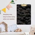 thumbnail image 7 of 12.5"x9" Black Grey Leopard Print Clipboards, Standard A4 Letter Size Nursing Clipboard with Low Profile Metal Clip Decorative Clip Board for Office Supplies,Gold, 7 of 7