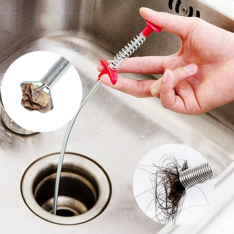 Drain Snake Hair Clog Remover Tool Sink Drain Clog 20 Inch