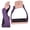 Purple, variant on Showman Color Coated Lightweight Twisted Angled Aluminum Stirrups (Pink)