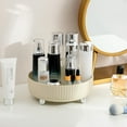 thumbnail image 2 of Bandeja organizadora de maquillaje y perfume Anyoifax, giratoria 360°, color beige, 2 of 6