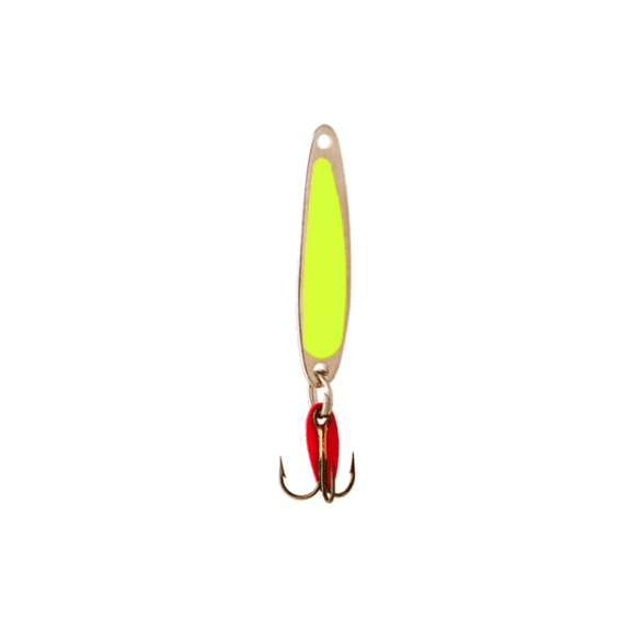 Bay de Noc Swedish Pimple Fishing Lure, Yellow & Nickel, 1/3 Oz.