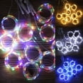 thumbnail image 2 of OUSITAID 300 LED Curtain Fairy Lights USB String Hanging Wall Lights Party With Remote, 2 of 6