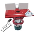 thumbnail image 1 of DYNWAVECA Router Table Insert Plate Woodworking Benches Router Trimmer Wood Milling Flip Board Carpentry Tool Sturdy Router Lift System Red, 1 of 10