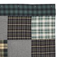 thumbnail image 5 of VHC Brands, Pine Grove Plaid Patchwork Shower Curtain, Green, 72x72, 5 of 7