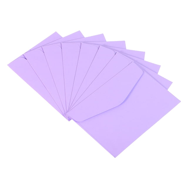 Uxcell Mini Envelopes Gift Card Envelope for Small Note Cards, Light Purple 24 Pack