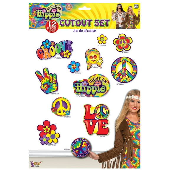 HIPPIE DECOR - CUTOUT SET-12 P