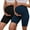 Black/grayblue(2-PACK), variant on Women's Plus Size Butterluxe Maternity Shorts over The Belly Pregnancy Yoga Shorts Workout Athletic Biker Shorts 2-Pack