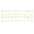 thumbnail image 2 of 20Pcs Place Cartes Titulaires Mignonne Table Nombre Titulaires en Forme de Coeur Table Photo Stands Fil Photo Titulaire Menu Mémo Clips Idée pour Mariage Anniversaire Fête Fer, 2 of 8