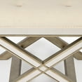 thumbnail image 7 of Butler Specialty Loft Mirrored Tufted Vanity Stool In Pewter, 7 of 7