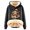 Black, variant on Women Christmas Outfit Festive Ladies' Cow Print Hooded Jacket Cozy Winter Pullover Outerwear Top Blue XL