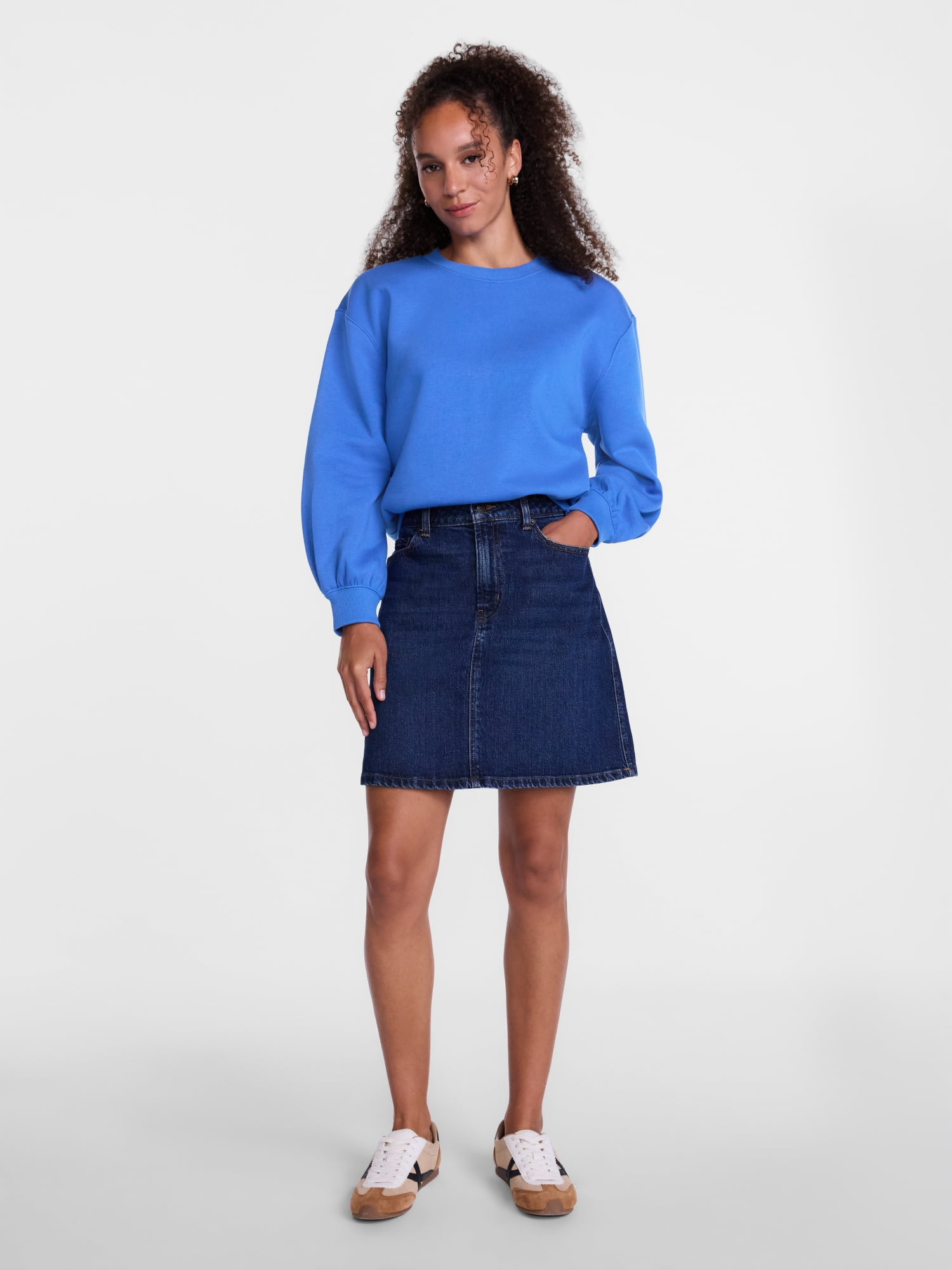 Scenario Women's and Women's Plus Crewneck Sweatshirt, Sizes XS-4X