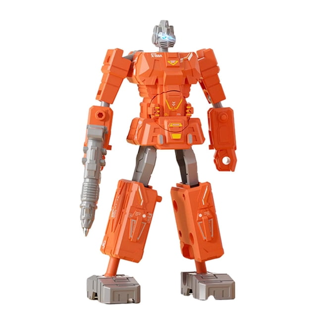Stylo Robot Déformation Stylo Robot Créatif pour Enfants Garçons Filles Orange