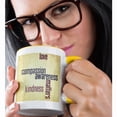 thumbnail image 2 of 3dRose, Vintage Paper Love and Kindness Matters- Inspirational Quotes, 15oz Two-Tone Yellow Mug, 2 of 7