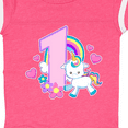 thumbnail image 4 of Inktastic I Am 1 Year Old with Unicorn and Hearts Girls Baby Bodysuit, 4 of 5