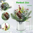 thumbnail image 6 of Christmas Centerpieces For Tables-Christmas Trees-Small Christmas Tree Tabletop Artificial Mini Christmas Tree Decorations with Holiday Ornaments Red Berry Pine Cone Greenery for Home Indoor Decor, 6 of 7