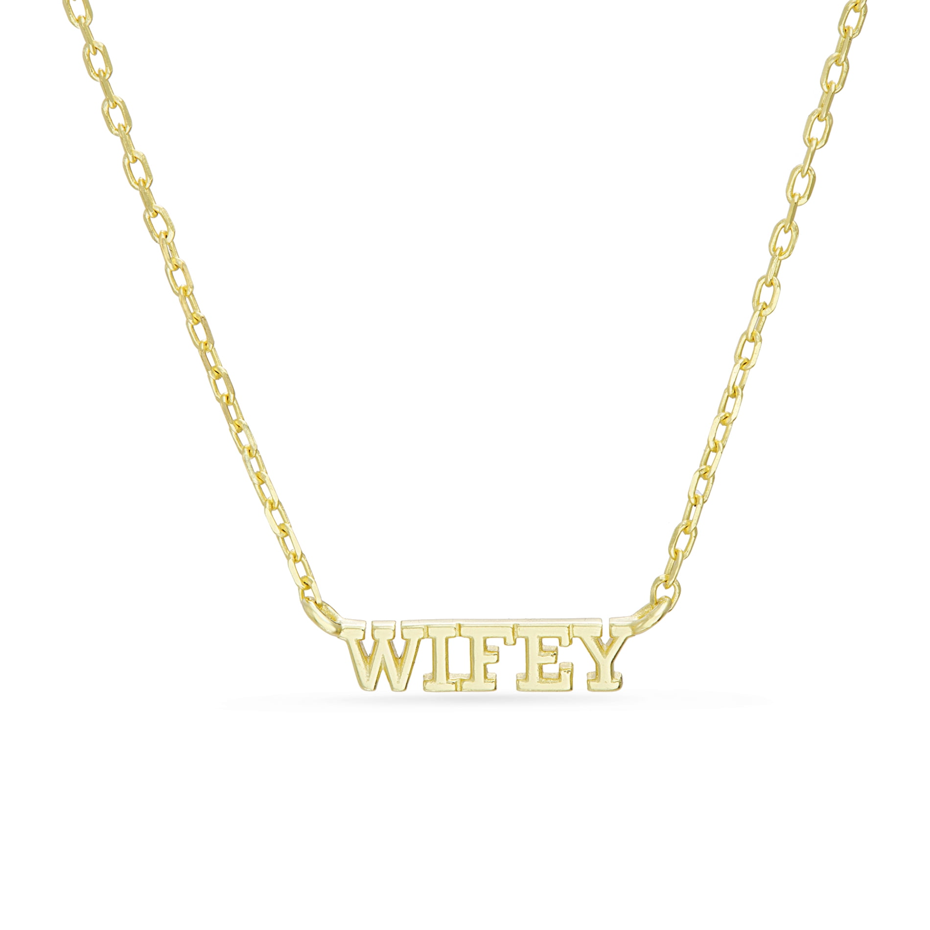 Chain Necklace in Yellow Gold Plated 
