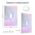 thumbnail image 5 of Kll Rainbow Unicorn Party Wall Plate,Gloss Finish,Standard Size 1 - 5" X 3", Polycarbonate Thermoplastic,Electric Receptacle Plug Covers, 5 of 8