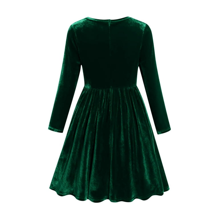 green emerald velvet dress Mint Velvet Skater Dress (Medium) – MessQueen New York main image 0