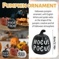thumbnail image 4 of White Ceramic Pumpkin with BOO! Lettering, Halloween Tabletop Decoration, Modern Spooky Holiday Decor Accent Piece, 4 of 4
