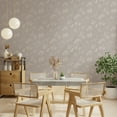 thumbnail image 5 of Tempaper Sun-Bleached Floral Grey Peel and Stick Wallpaper, 20.5" x 16.5',, 5 of 8