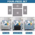 thumbnail image 6 of HELLHERO 4 Pack Easter Bunnies Recliner Chair Covers, Anti Pet Hair Recliner Cover Brushed with Elastic Bottom Recliner Slipcovers for Office Living Room, 6 of 8